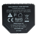Shelly 2PM Gen4 2-Channel Smart Switch