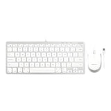 Macally USB Wired Slim Keyboard and Mouse Combo For Mac SLIMKEYCACOMBO