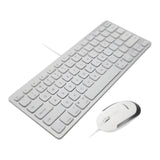 Macally USB Wired Slim Keyboard and Mouse Combo For Mac SLIMKEYCACOMBO