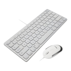 Macally USB Wired Slim Keyboard and Mouse Combo For Mac SLIMKEYCACOMBO