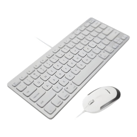 Macally USB Wired Slim Keyboard and Mouse Combo For Mac SLIMKEYCACOMBO