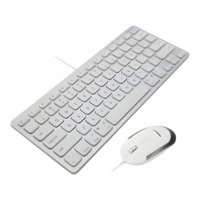 Macally USB Wired Slim Keyboard and Mouse Combo For Mac SLIMKEYCACOMBO