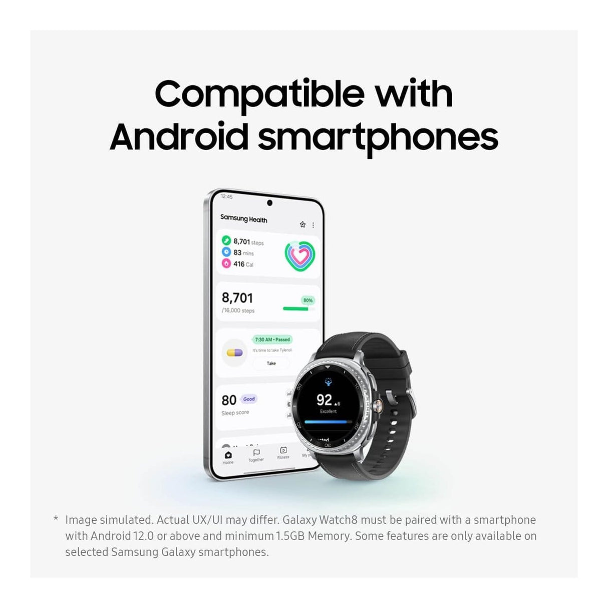 Samsung Galaxy Watch8 Classic LTE 46mm Smartwatch SM-L505FZKAXFA