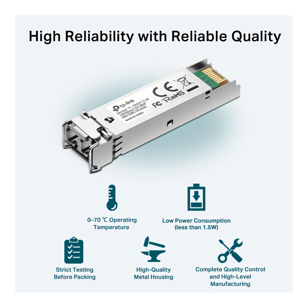 TP-Link Omada SM311LM MiniGBIC Multi-Mode Transceiver Module