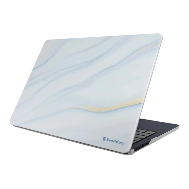 SwitchEasy Artist Marble 13.6-inch Hardshell Protective Notebook Case for MacBook Air - Cloudy White