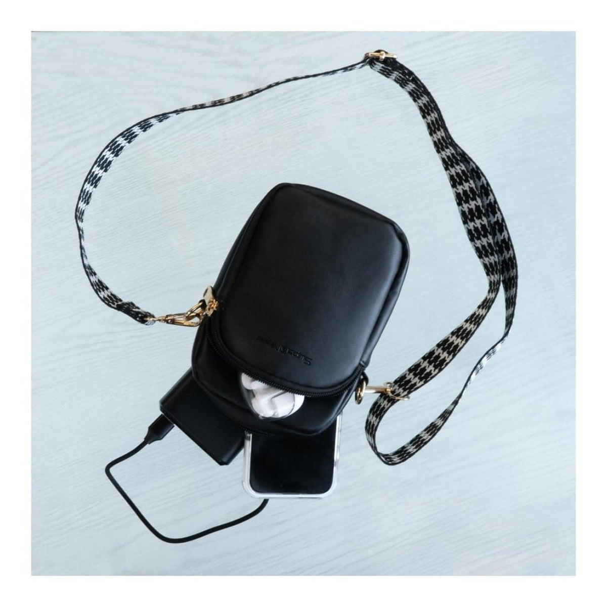 SupaNova Donna Device Cross Body Bag Black SN-1055-BK