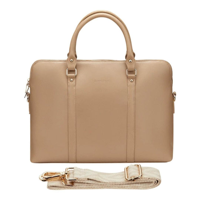 Supanova Azura 15.6-inch Ladies Notebook Tote Bag Taupe SN-1089-TP