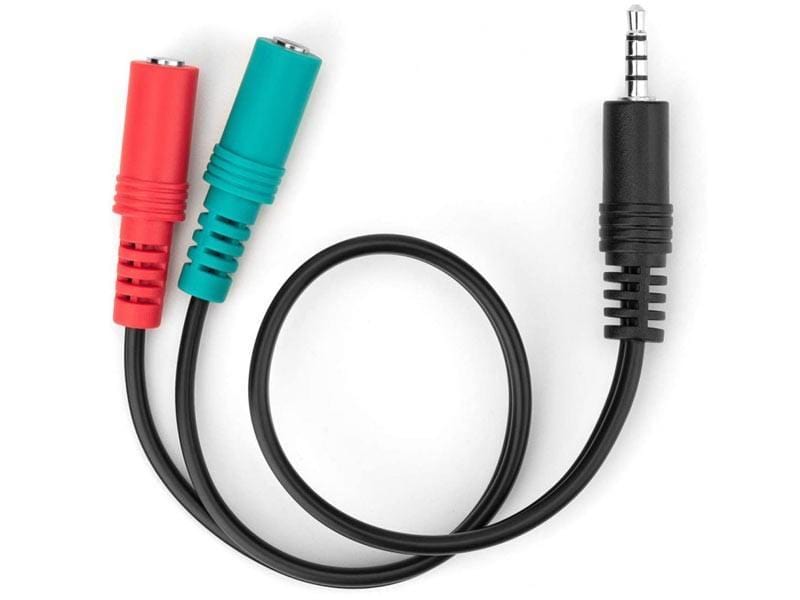 Nitho Y-Split PC Sound Adapter Male Female Sound and Chat Microphone SND-2F1M-K