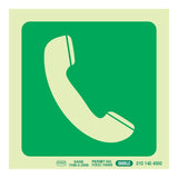 Parrot Photoluminescent 190mm Safety Sign E20 Telephone SNP19E20