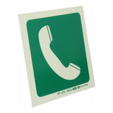 Parrot Photoluminescent 190mm Safety Sign E20 Telephone SNP19E20