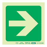 Parrot Photoluminescent 190mm Safety Sign E21 Arrow Right SNP19E21