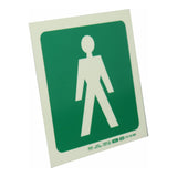 Parrot Photoluminescent 190mm Safety Sign E26 Male Symbol SNP19E26