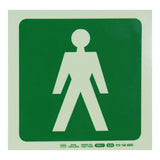 Parrot Photoluminescent 190mm Safety Sign E26 Male Symbol SNP19E26