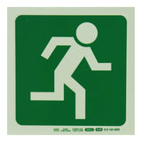 Parrot Photoluminescent 190mm Safety Sign E29 Running Man Facing Right SNP19E29