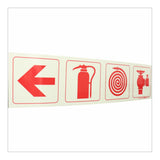 Parrot 190mm Photoluminescent Safety Sign SNP19F1