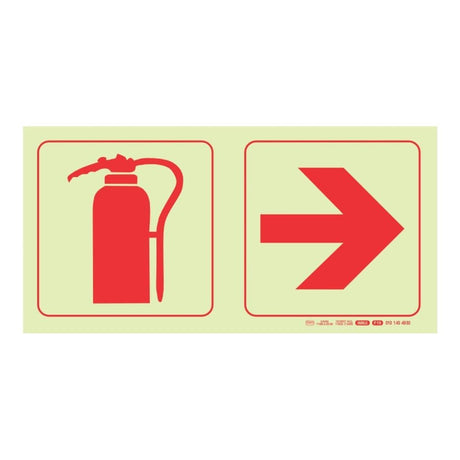 Parrot F19 Photoluminescent 190mm Safety Sign SNP19F19