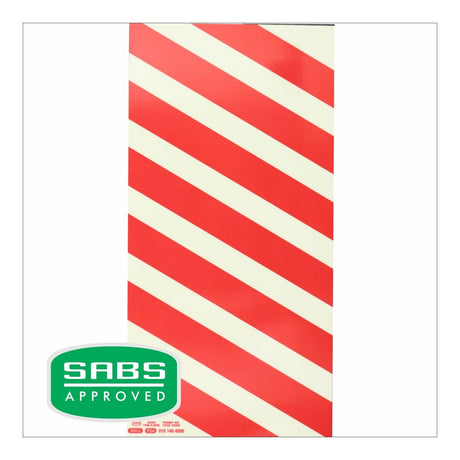 Parrot 190mm Photoluminescent F24 Chevron Safety Sign SNP19F24