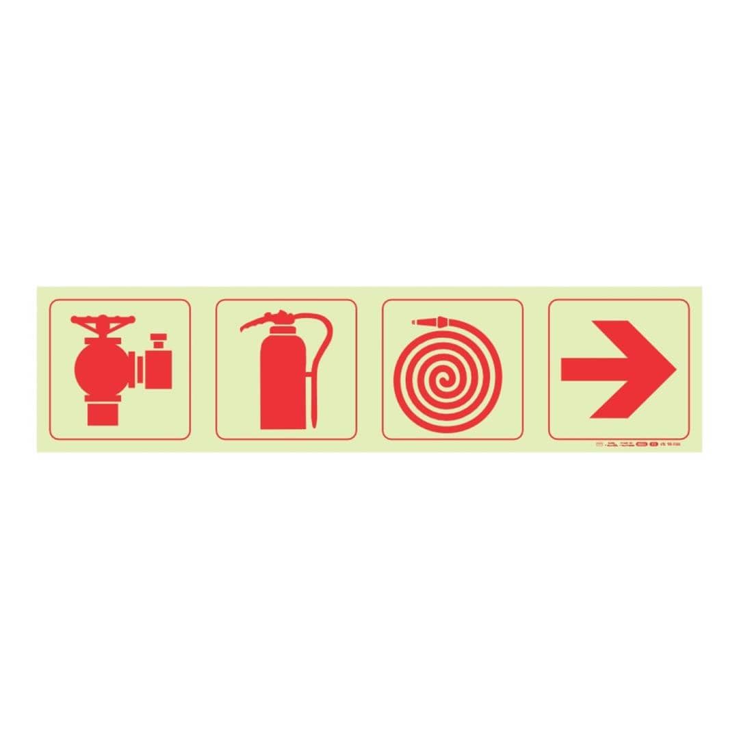 Parrot F3 Photoluminescent 190mm Safety Sign SNP19F3