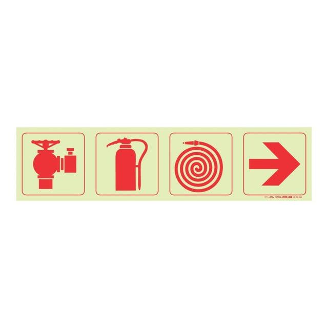 Parrot F3 Photoluminescent 190mm Safety Sign SNP19F3