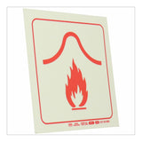 Parrot 190mm F35 Fire Blanket Photoluminescent Safety Sign SNP19F35