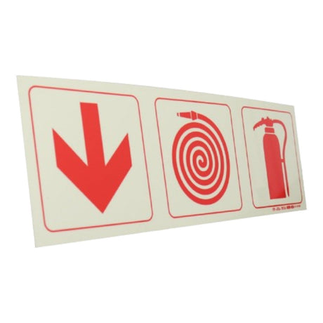 Parrot F4 Photoluminescent 190mm Safety Sign SNP19F4