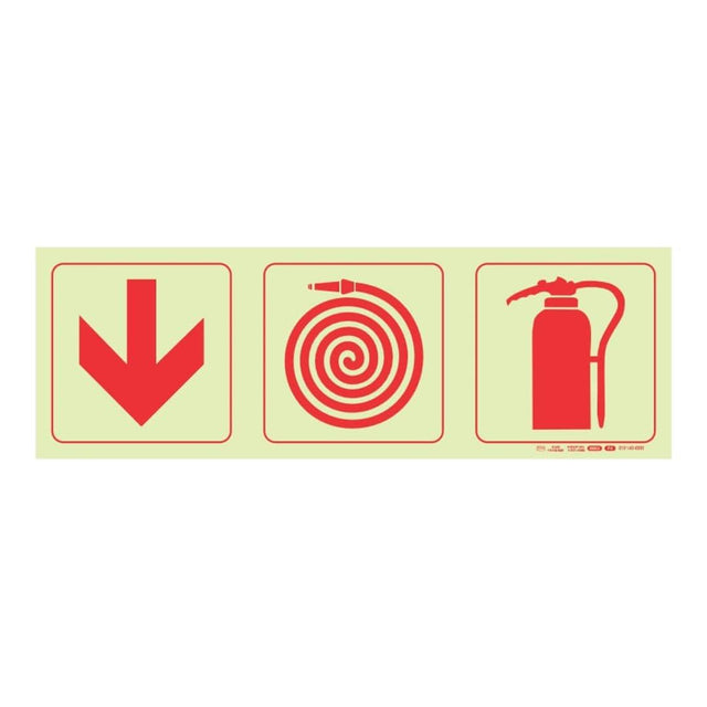 Parrot F4 Photoluminescent 190mm Safety Sign SNP19F4