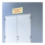 Parrot Photoluminescent 190mm Smoke Control Doors Keep Closed Safety Sign-F42 SNP19F42