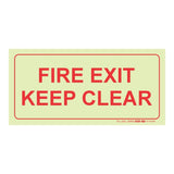 Parrot F45 Photoluminescent 190mm Safety Sign SNP19F45