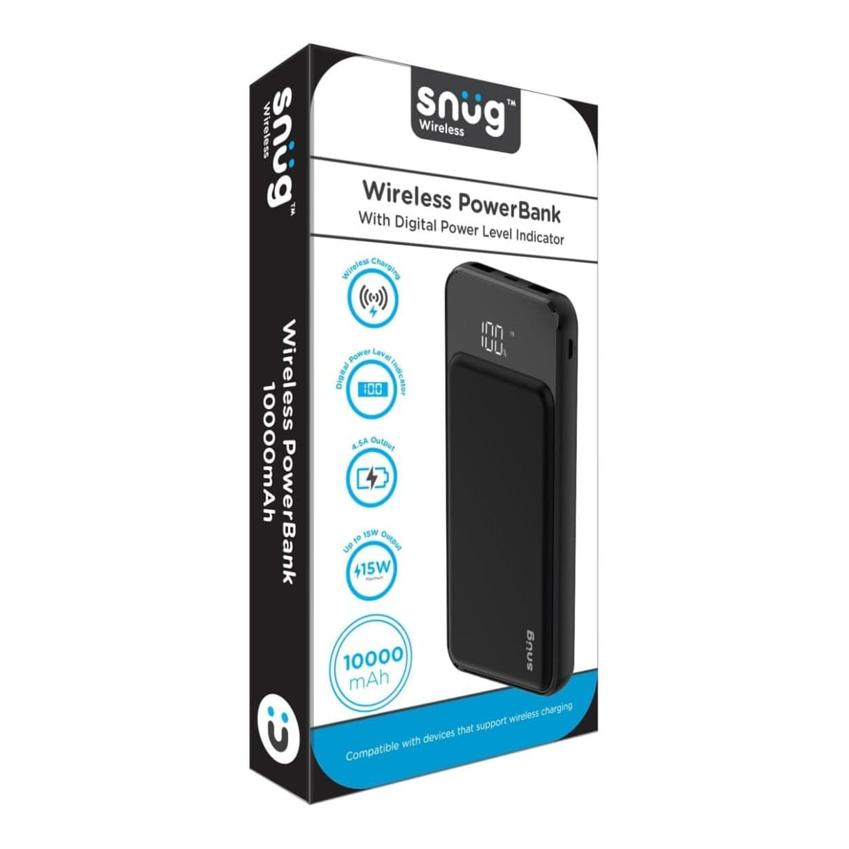 Snug Wireless 10000mah Powerbank SNPB-WI10000-V2