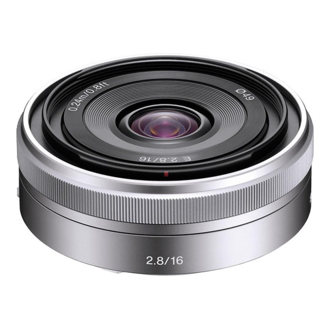 Sony E 16mm f/2.8 Camera Lens Silver SOE16F28
