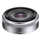Sony E 16mm f/2.8 Camera Lens Silver SOE16F28