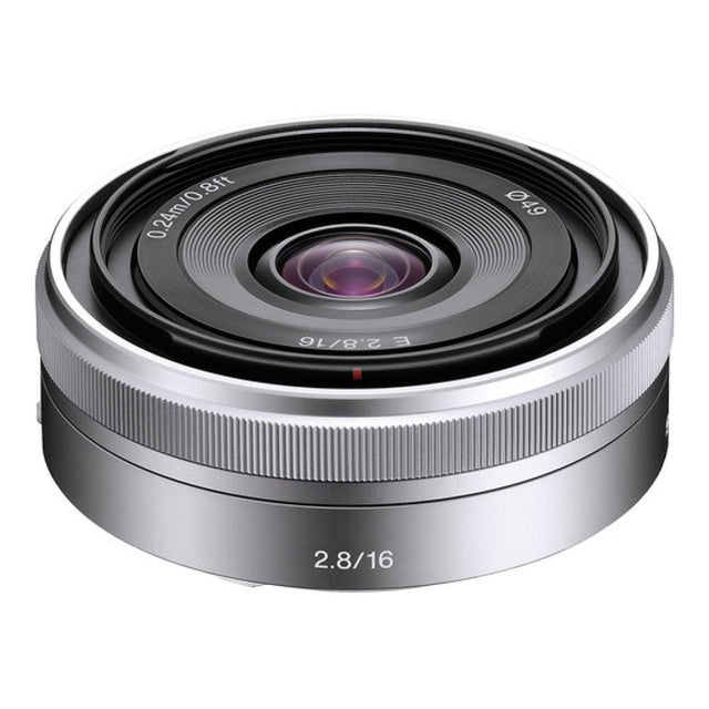 Sony E 16mm f/2.8 Camera Lens Silver SOE16F28