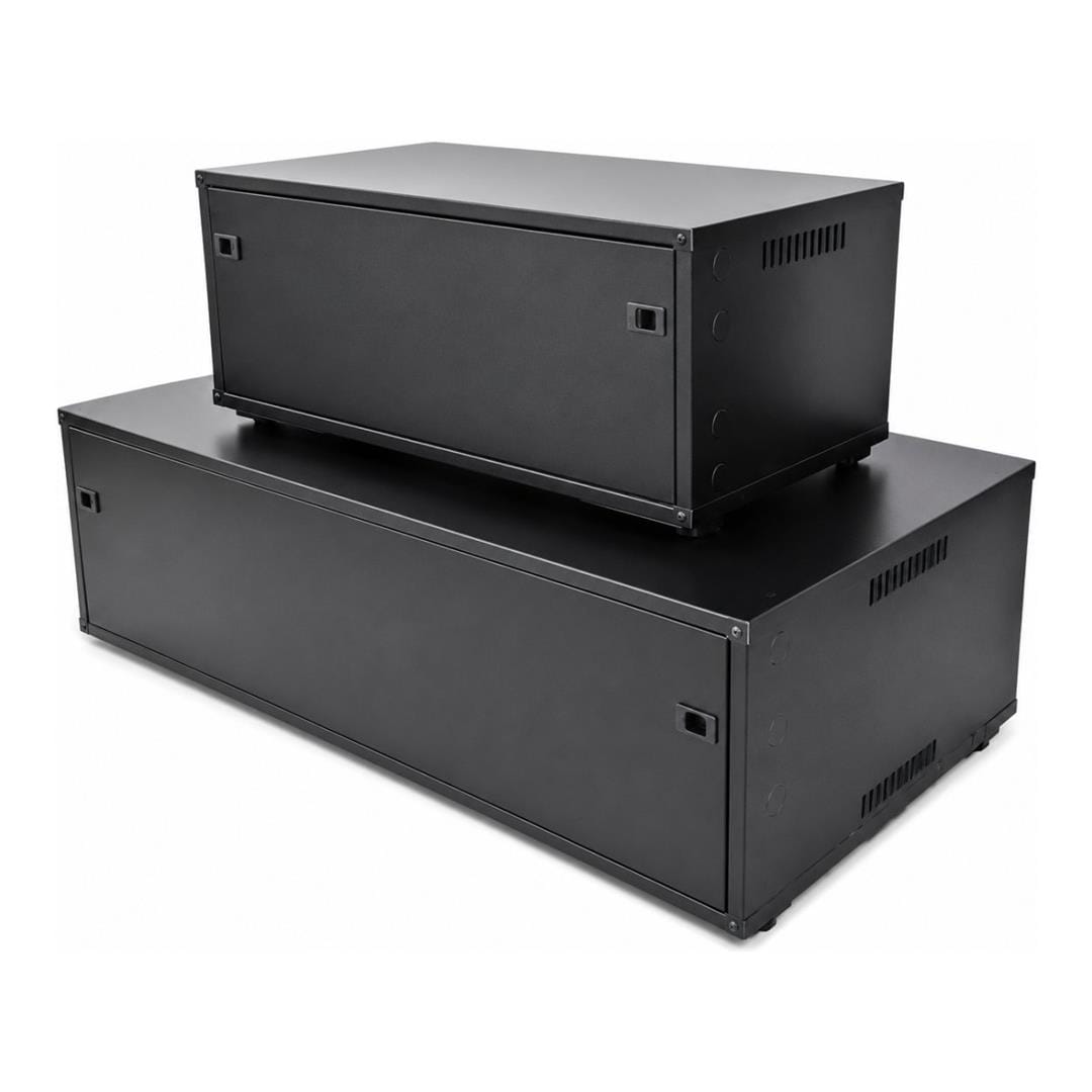Mecer Battery Bbox for 2 x 200Ah Battery with Adjustable Feet SOL-BBB-2-200A-BLK