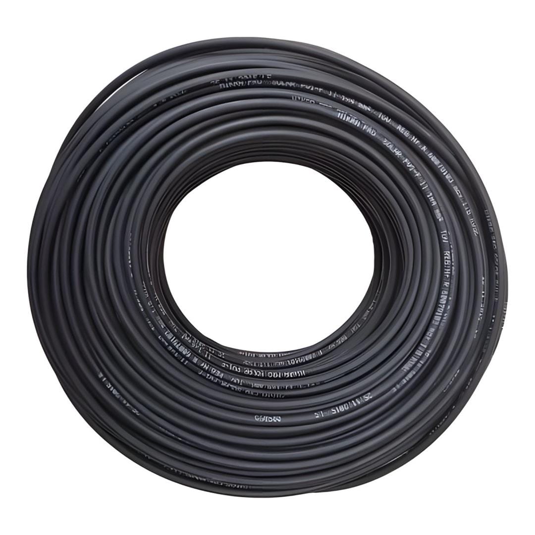Mecer 6mm Solar Cable 100m Roll - Black SOL-CABLE 100M-6MM