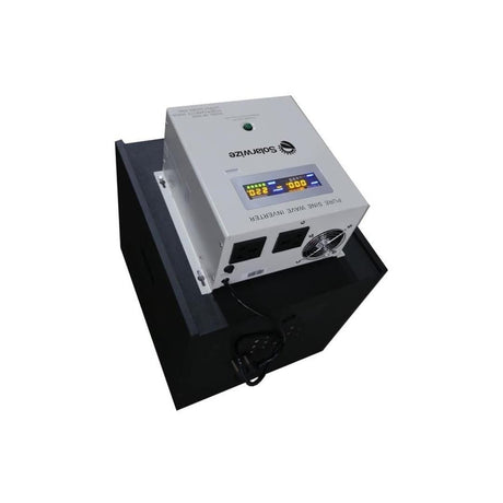 Solarix 2500VA 2200W 24V Pure Sine Wave Inverter with 2x 12V 120AH Gel Batteries SOL2500VA2X120CAB