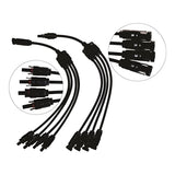 SOLARIX Solar Connector Y-connector 4-way to 1-way Panel Combiner Cable Set SOLPAMY041
