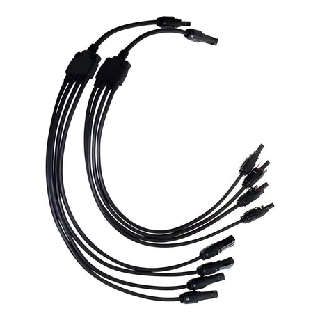 SOLARIX Solar Connector Y-connector 4-way to 1-way Panel Combiner Cable Set SOLPAMY041