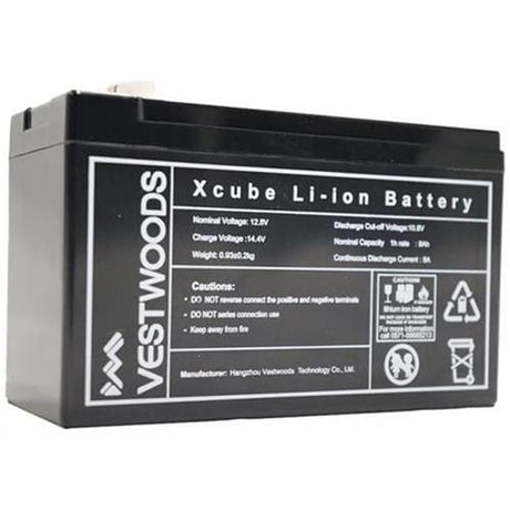 Solarix XCube 12V 8Ah Rechargeable Lithium Battery SOLXCLB12V8AH