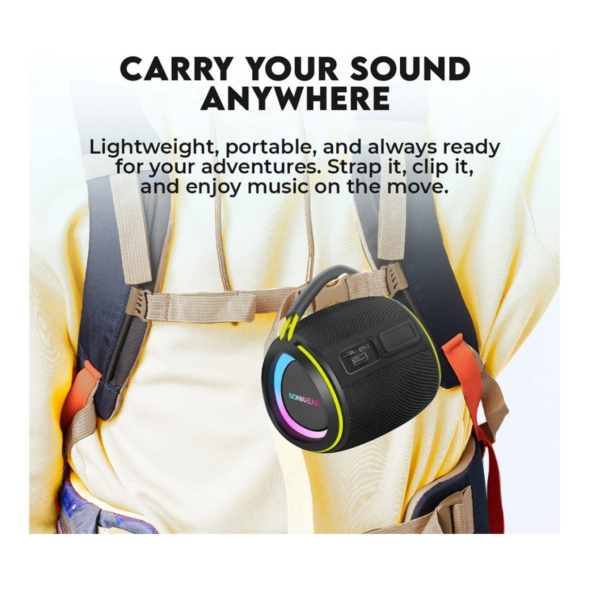 SonicGear SonicGo Boom 2 Portable Bluetooth Speaker SONICGOBOOM2