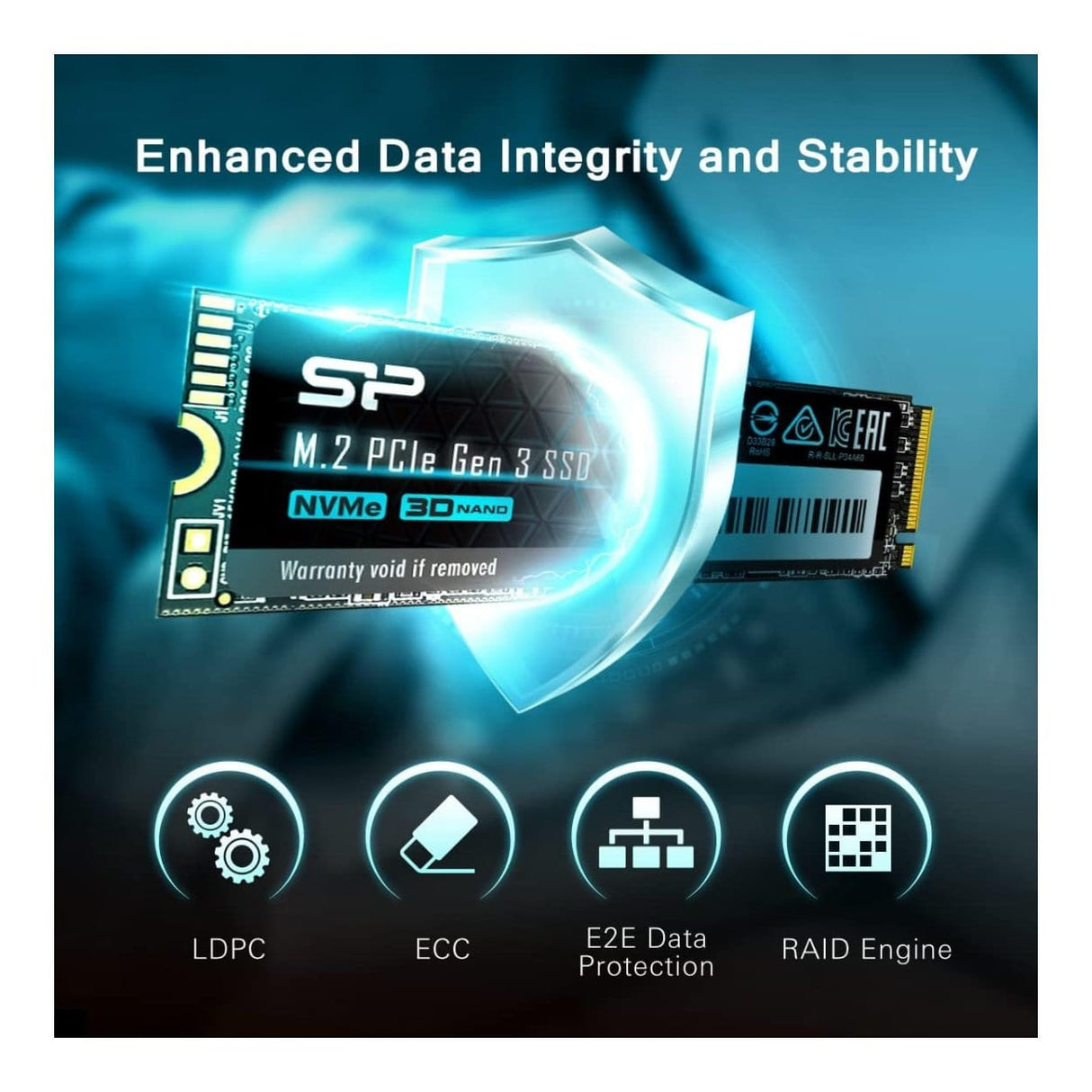 Silicon Power P34A60 2TB M.2 PCIe 3.0 NVMe 3D NAND Internal SSD SP002TBP34A60M28