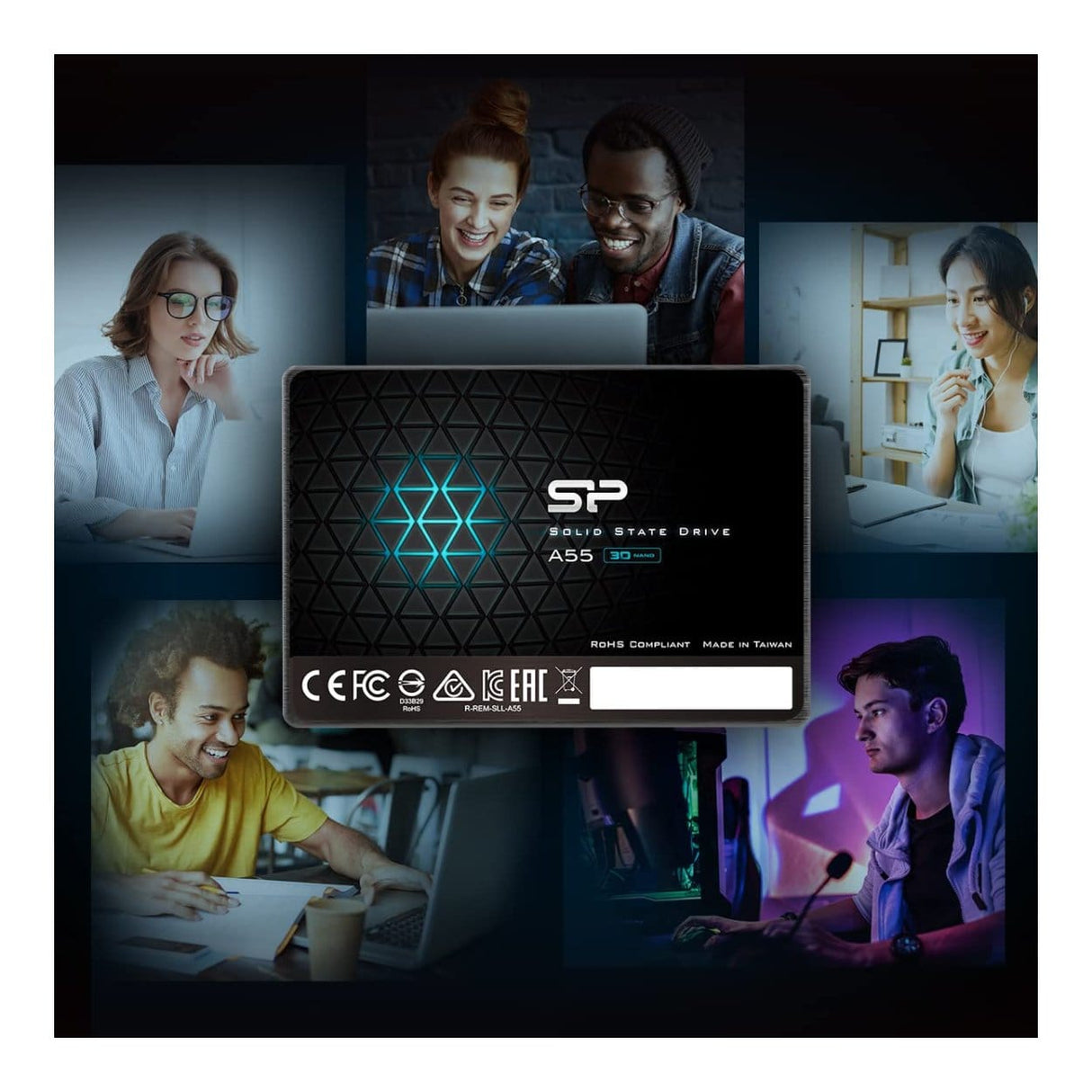 Silicon Power Ace A55 2.5-inch 2TB SATA III 3D TLC Internal SSD SP002TBSS3A55S25