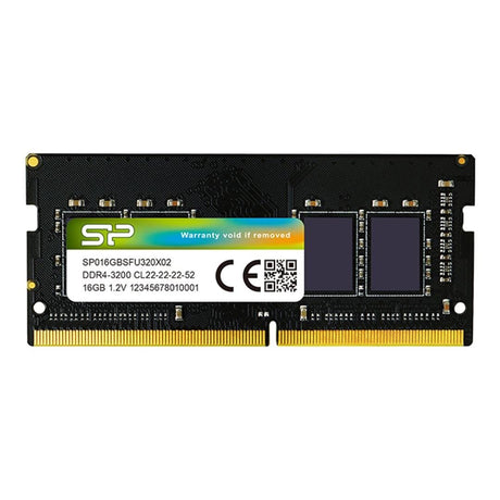 Silicon Power SP016GBSFU320X02 SO-DIMM Memory Module 16GB 1 x 16GB DDR4 3200MHz