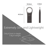 Silicon Power Jewel J80 32GB Titanium USB Flash Drive SP032GBUF3J80V1T
