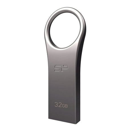 Silicon Power Jewel J80 32GB Titanium USB Flash Drive SP032GBUF3J80V1T