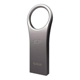 Silicon Power Jewel J80 64GB Titanium USB Flash Drive SP064GBUF3J80V1T