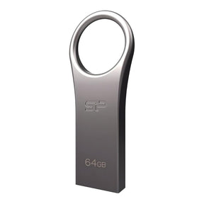 Silicon Power Jewel J80 64GB Titanium USB Flash Drive SP064GBUF3J80V1T