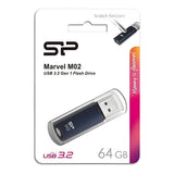 Silicon Power Marvel M02 64GB USB Type-A 3.2 Black USB Flash Drive SP064GBUF3M02V1B