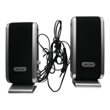 UniQue USB Multimedia Speakers Black and Silver SP108U