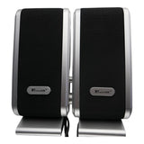 UniQue USB Multimedia Speakers Black and Silver SP108U