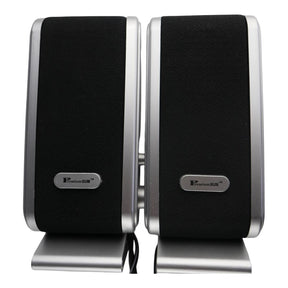 UniQue USB Multimedia Speakers Black and Silver SP108U